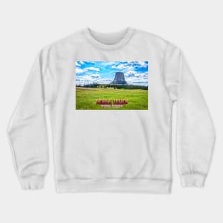 Devils Tower National Monument Crewneck Sweatshirt